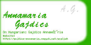 annamaria gajdics business card